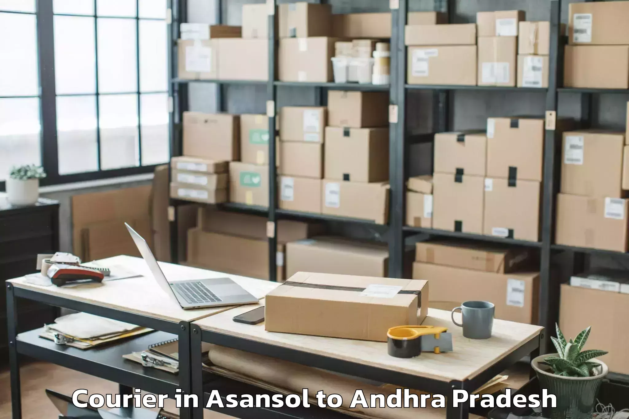 Easy Asansol to Etcherla Courier Booking